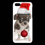 Coque iPhone 5C Chihuahua de noël
