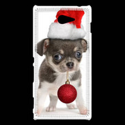 Coque Sony Xperia M2 Chihuahua de noël