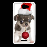 Coque HTC Desire 516 Chihuahua de noël