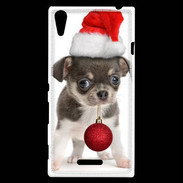 Coque Sony Xperia T3 Chihuahua de noël