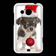 Coque HTC Desire 200 Chihuahua de noël
