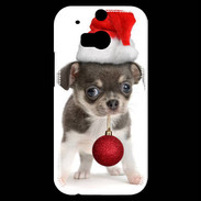 Coque HTC One M8s Chihuahua de noël