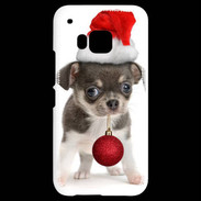 Coque HTC One M9 Chihuahua de noël