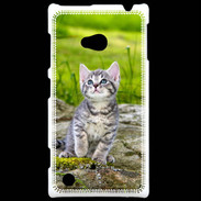 Coque Nokia Lumia 720 Portrait d'un chaton gris