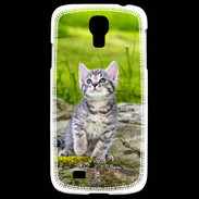 Coque Samsung Galaxy S4 Portrait d'un chaton gris