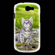 Coque Samsung Galaxy Express Portrait d'un chaton gris
