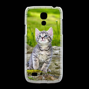 Coque Samsung Galaxy S4mini Portrait d'un chaton gris