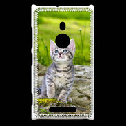 Coque Nokia Lumia 925 Portrait d'un chaton gris