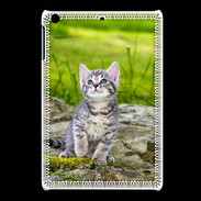 Coque iPadMini Portrait d'un chaton gris