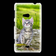 Coque Nokia Lumia 625 Portrait d'un chaton gris