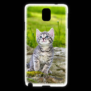 Coque Samsung Galaxy Note 3 Portrait d'un chaton gris