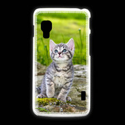 Coque LG L5 2 Portrait d'un chaton gris