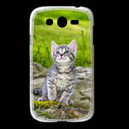 Coque Samsung Galaxy Grand Portrait d'un chaton gris