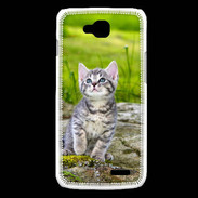 Coque LG L90 Portrait d'un chaton gris