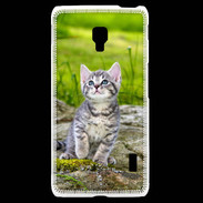 Coque LG F6 Portrait d'un chaton gris