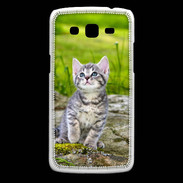 Coque Samsung Core Plus Portrait d'un chaton gris