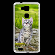 Coque Huawei Ascend Mate 7 Portrait d'un chaton gris