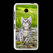 Coque Nokia Lumia 635 Portrait d'un chaton gris