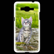 Coque Samsung Grand Prime 4G Portrait d'un chaton gris