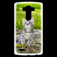 Coque LG G4 Portrait d'un chaton gris