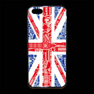 Coque iPhone 5/5S Premium Angleterre sur Drapeau 1
