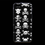 Coque iPhone 5/5S Premium Crâne en folie sur fond noir