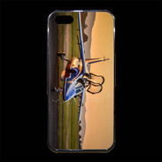 Coque iPhone 5/5S Premium Alfa Jet au couché de soleil