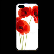 Coque iPhone 5/5S Premium Coquelicots en peinture 150