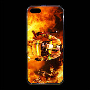 Coque iPhone 5/5S Premium Pompiers Soldat du feu 2