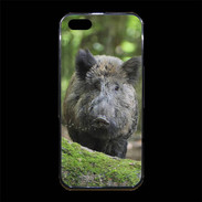 Coque iPhone 5/5S Premium Sanglier dans les bois