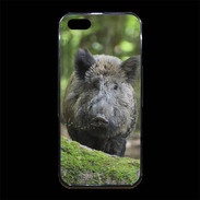 Coque iPhone 5/5S Premium Sanglier dans les bois