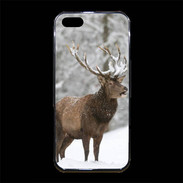 Coque iPhone 5/5S Premium Cerf en hiver 50