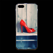 Coque iPhone 5/5S Premium Escarpin rouge