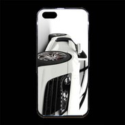Coque iPhone 5/5S Premium Belle voiture sportive blanche