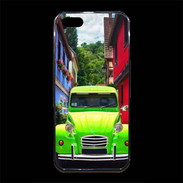 Coque iPhone 5/5S Premium 2cv verte de collection