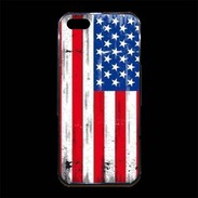 Coque iPhone 5/5S Premium Drapeau USA grunge et vintage 5