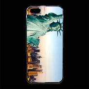 Coque iPhone 5/5S Premium Statue de la liberté et ville de New York 15