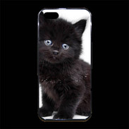 Coque iPhone 5/5S Premium Petit chaton noir