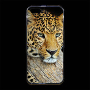 Coque iPhone 5/5S Premium portrait d'un léopard 50