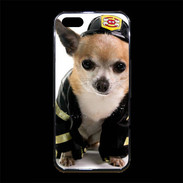 Coque iPhone 5/5S Premium Chihuahua pompiers