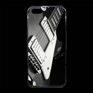 Coque iPhone 5/5S Premium Guitare en noir et blanc