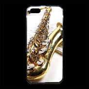Coque iPhone 5/5S Premium Saxophone et partitions