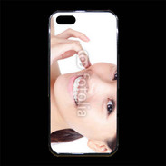 Coque iPhone 5/5S Premium Femme asiatique glamour et souriante