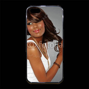 Coque iPhone 5/5S Premium Femme metisse noire