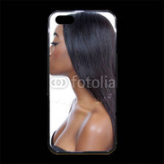 Coque iPhone 5/5S Premium Femme metisse noire 2