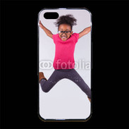 Coque iPhone 5/5S Premium Jeune fille africaine joyeuse