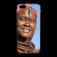 Coque iPhone 5/5S Premium Femme tribu afrique