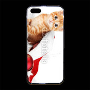 Coque iPhone 5/5S Premium Chaton Noël