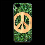 Coque iPhone 5/5S Premium Paix et herbe