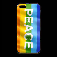 Coque iPhone 5/5S Premium Rainbow peace 5